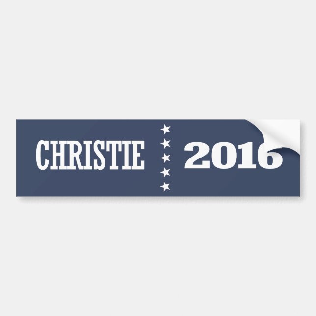 CHRISTIE 2016 AUTOAUFKLEBER (Vorne)