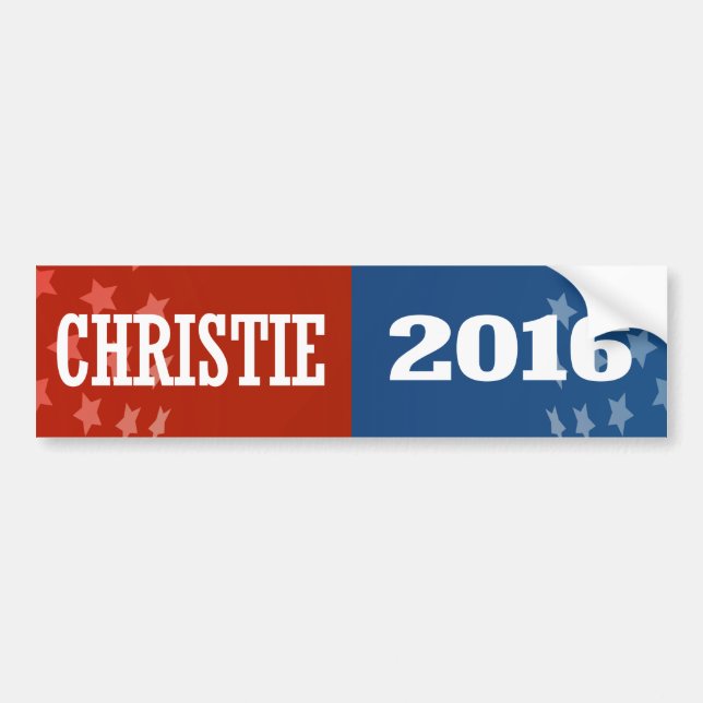 CHRISTIE 2016 AUTOAUFKLEBER (Vorne)