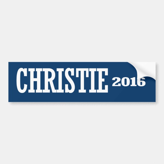 CHRISTIE 2016 AUTOAUFKLEBER (Vorne)