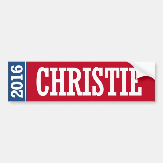 CHRISTIE 2016 AUTOAUFKLEBER (Vorne)