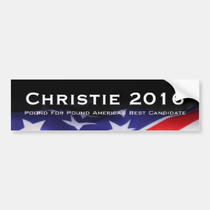 CHRISTIE 2016 Pfund für Pfund-Autoaufkleber Autoaufkleber
