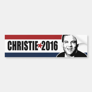 Christie 2016 Stern-roter weißer und blauer Autoaufkleber