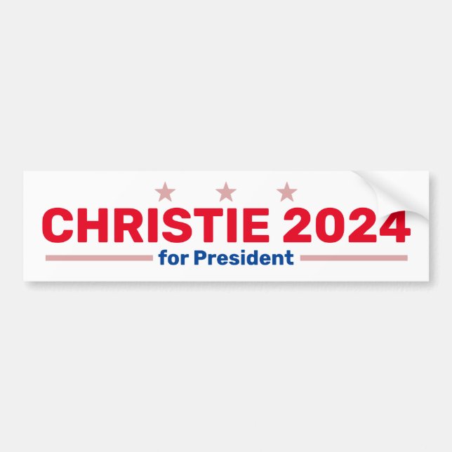 Christie 2024 Autoaufkleber (Vorne)