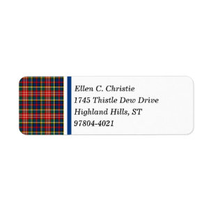Christie Clan Bright Colorful Scottish Tartan
