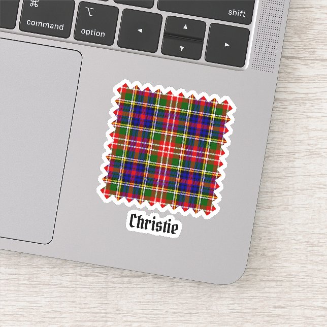 Christie-Clan-Tartan Aufkleber (Detail)