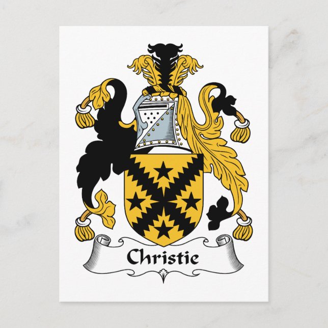 Christie Familienwappen Postkarte (Vorderseite)
