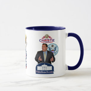 Christie für Präsidenten Ringer Mug Tasse
