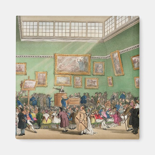 Christie's Auction Room, bewundert von J. Bluck Magnet (Vorne)