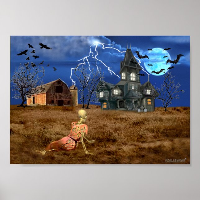 Christina-Halloween-Welt Poster (Vorne)