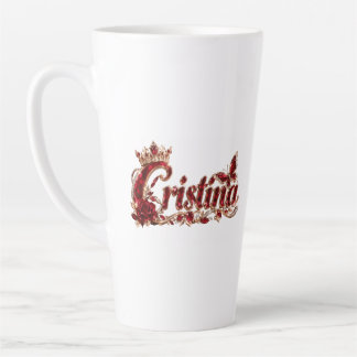 Christina Ruby Crystal Luxusname Milchtasse