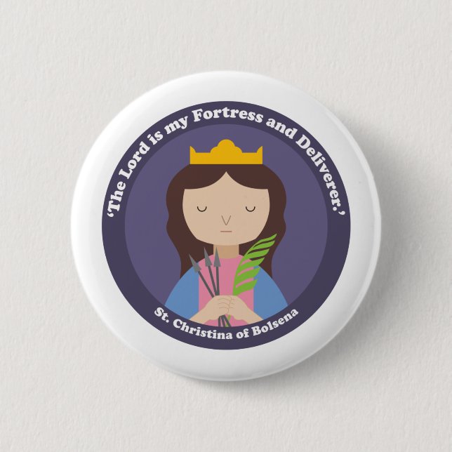 Christina von Bolsena Button (Vorderseite)