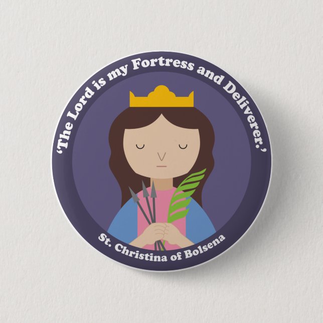 Christina von Bolsena Button (Vorderseite)