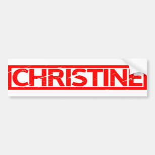 Christine-Briefmarke Autoaufkleber