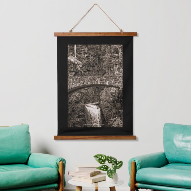 Christine Falls, WA Wandteppich Mit Holzrahmen (Wohnzimmer)