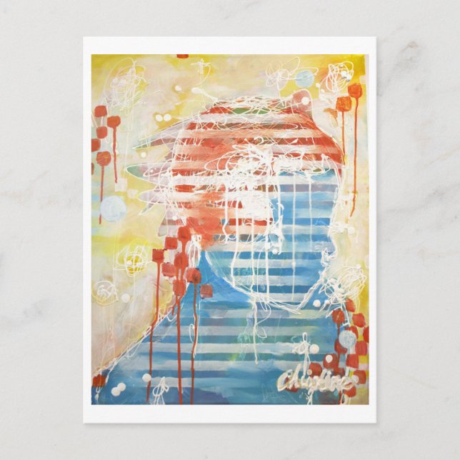 Christine Malerei Postkarte (Vorderseite)