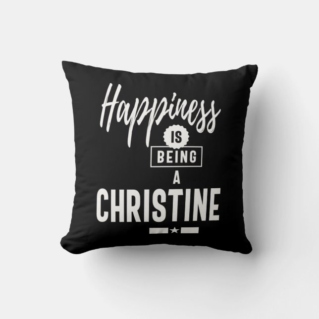 Christine Personalisiert Name Birthday Gift Kissen (Vorderseite)