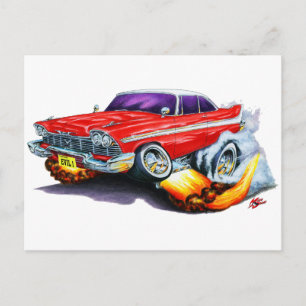 Christine Plymouth Fury Postkarte