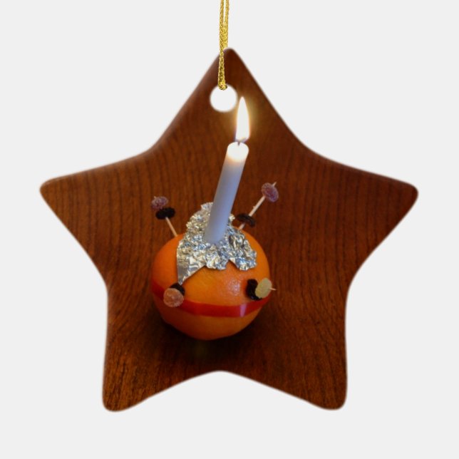 Christingle Keramikornament (Vorne)