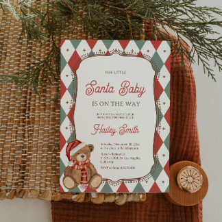 Christkindl-Baby-Shower-Einladung Einladung
