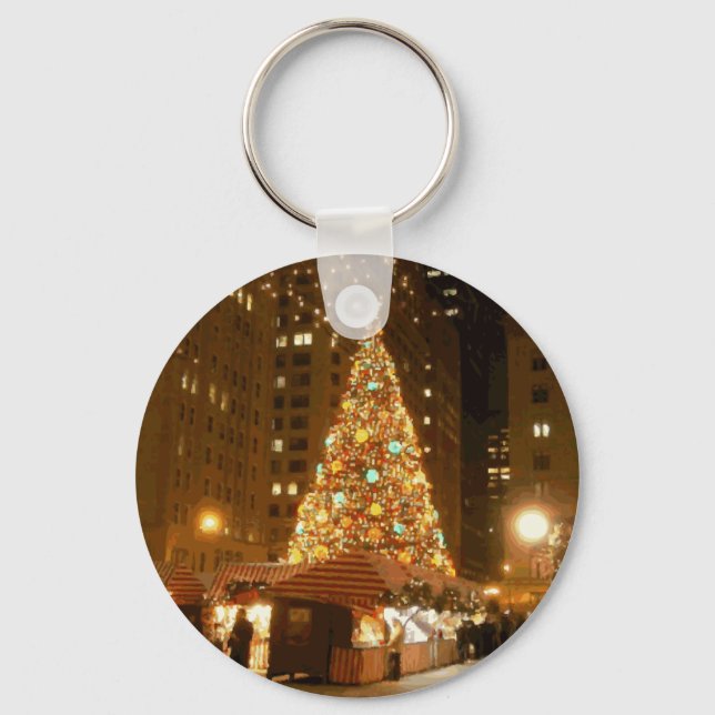 Christkindlmarkt - 21. Dezember 2005 in Chicago Schlüsselanhänger (Vorderseite)