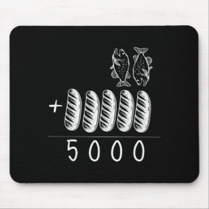 Christlich 2 Fische 5 Brote 5000 Gegen Mousepad