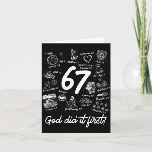 Christlich 6 7 Meme Sechs Sieben 67 Bibelvers Schr Karte