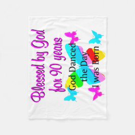 CHRISTLICH 90 JAHRE ALT FLEECEDECKE