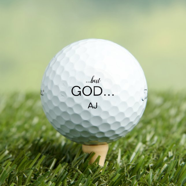 Christlich "...aber Gott..." Personalisierter Titl Golfball (Insitu T-Shirt)
