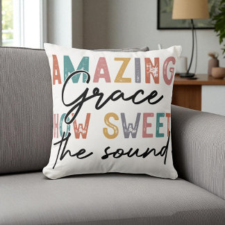 Christlich - Amazing Grace Wie süß ist der Klang Kissen