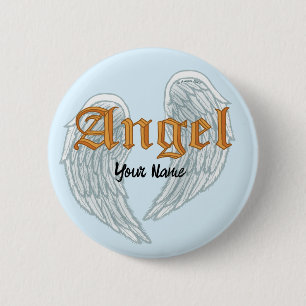 Christlich Angel Wings Button