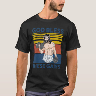 Christlich Athlete Apparel Gym Gott segne diesen G T-Shirt