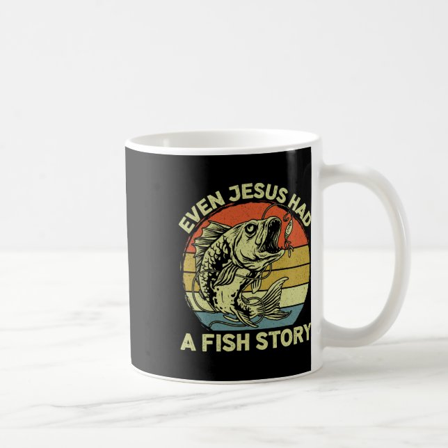 Christlich B Fischen, selbst Jesus hatte Fisch Ges Kaffeetasse (Rechts)