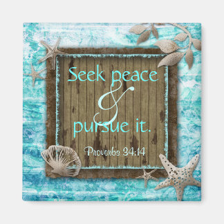 Christlich Beach Muscheln Starfish Sprichwörter bi Magnet