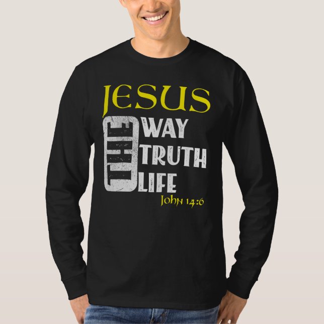 Christlich Bibelverse John 146 1 T-Shirt (Vorderseite)