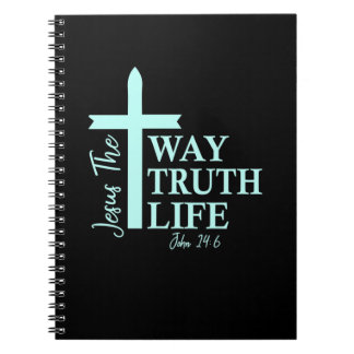 Christlich Bible Verse John Notizblock