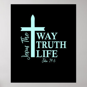 Christlich Bible Verse John Poster