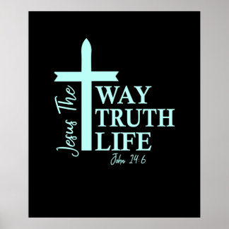Christlich Bible Verse John Poster