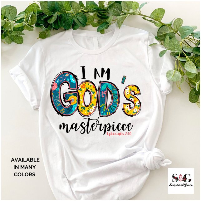 Christlich bin ich Gottes Meisterwerk Unisex T-Shirt (Von Creator hochgeladen)