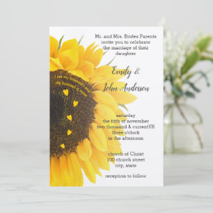 Christlich bin ich meine geliebte Sonnenblumenhoch Einladung