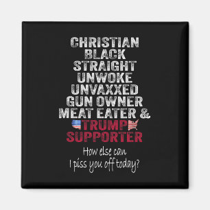 Christlich Black Straight Trump-Unterstützer Unwok Magnet