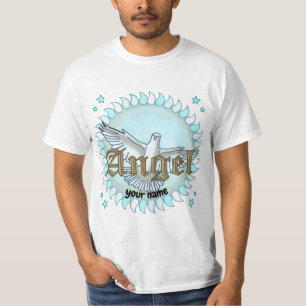 Christlich-Blauer Engel-Taube T-Shirt