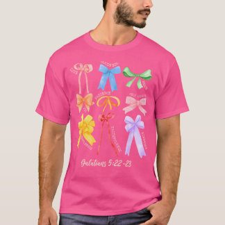 Christlich Bow Bible Verse Spirit Joy Peace Patien T-Shirt