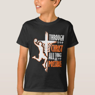 Christlich Bysketbyll Jesus Christus Bysketbyll Re T-Shirt
