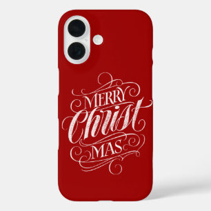 Christlich Christ Weihnachtskhalkboard-Kalligrafie iPhone 16 Hülle