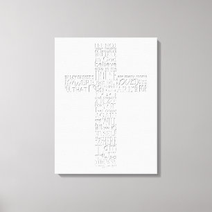 Christlich Cross Bible Verses John 14 Leinwand