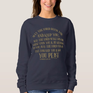 Christlich die Segen-Zahlen 6:24-26 Gold Sweatshirt