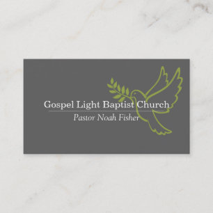Christlich Dove Pastor Christianity Card Visitenkarte