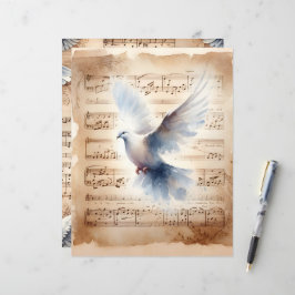Christlich Dove Vintag Scrapbook Paper