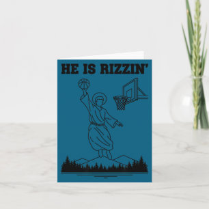 Christlich Er Rizzin' Jesus Dunk Bibelvers Karte