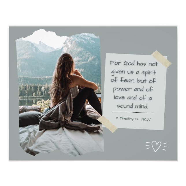 Christlich Faith Inspiration Message Poster (Vorne)